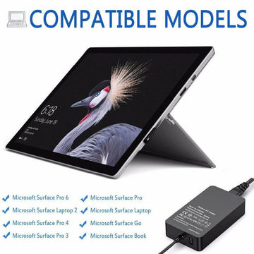 36W Microsoft Surface Pro 3 4 5 6 Generic AC Adapter / Laptop Charger | 12V=2.58A